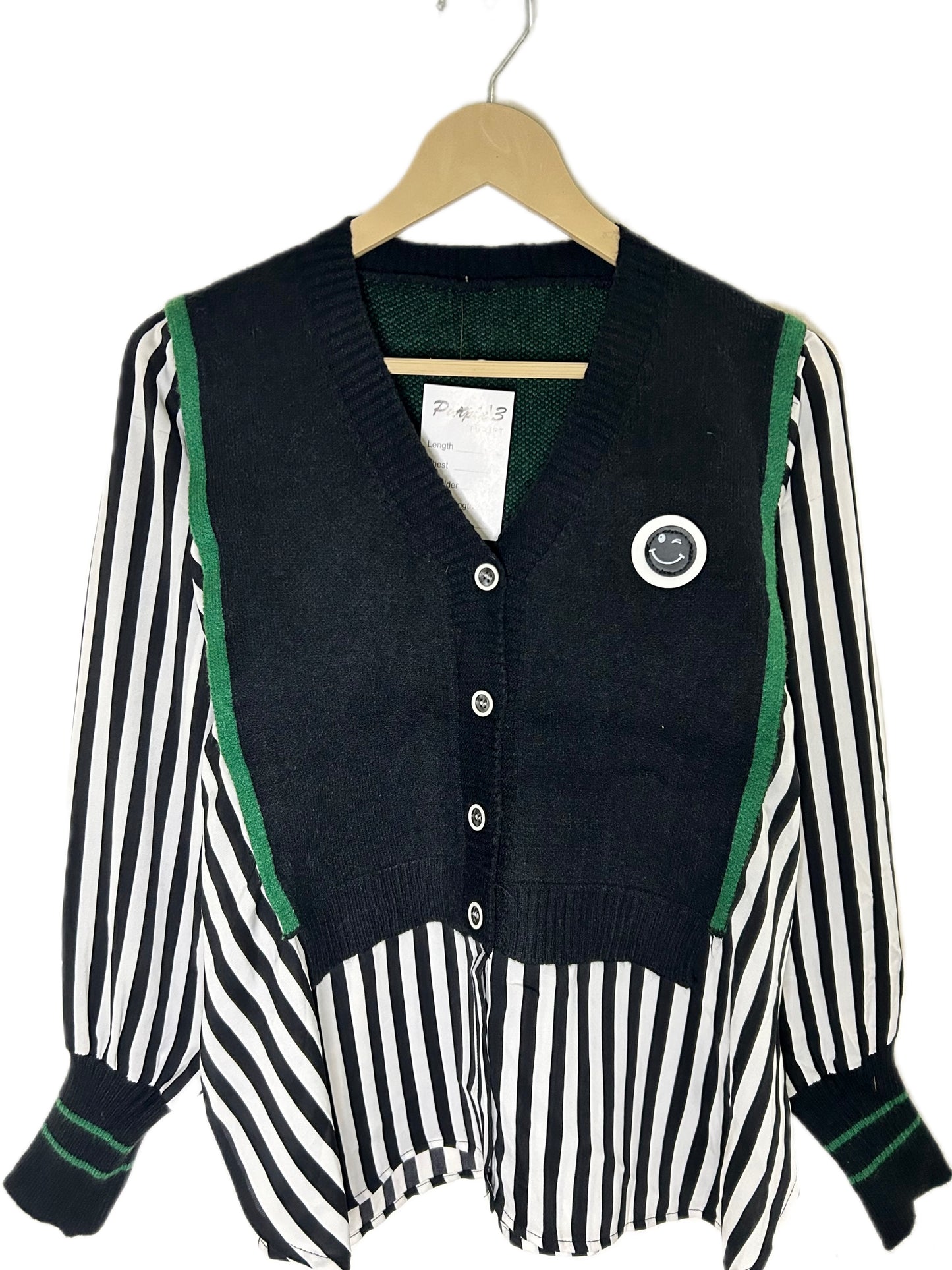 Striped Shirt Sweater