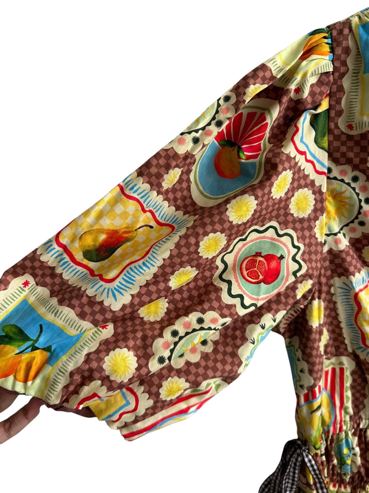 Postcard Print Dress