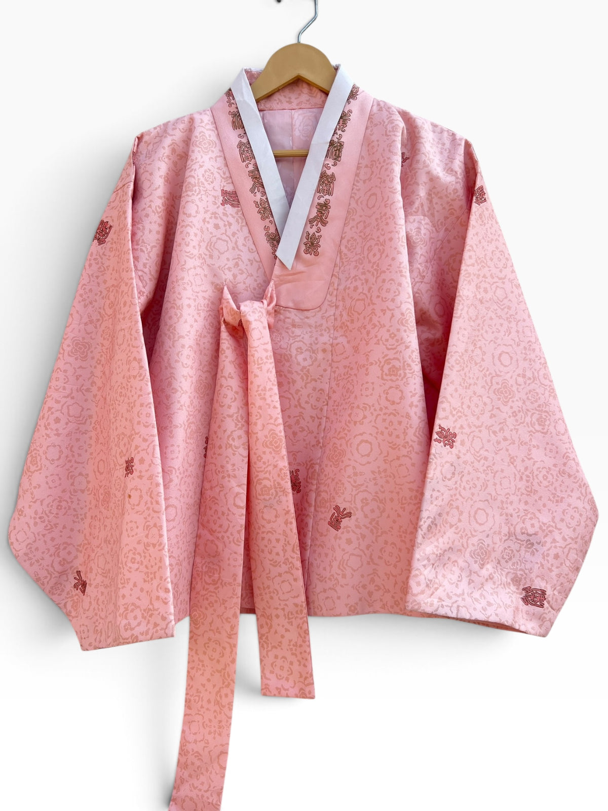 Pink Vintage Hanbok Jacket: 42”