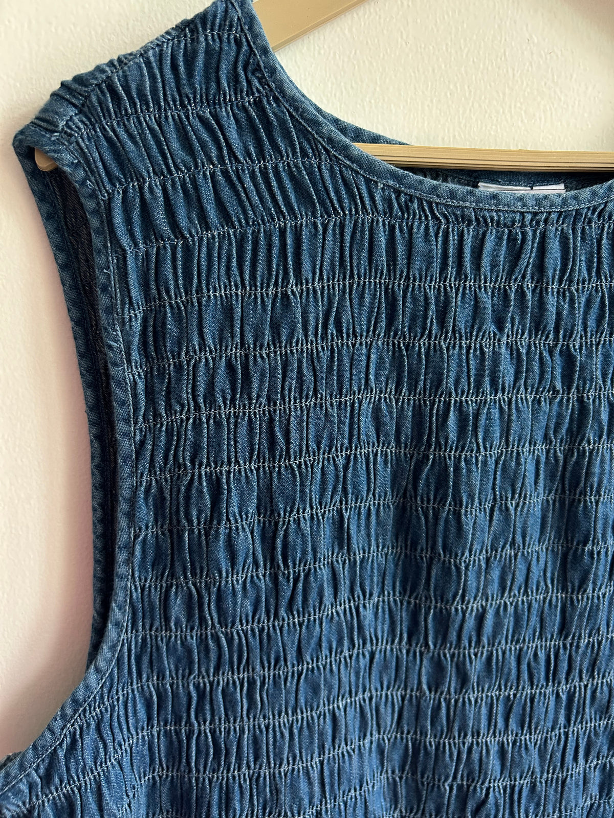 Blue Ruched Top:38”