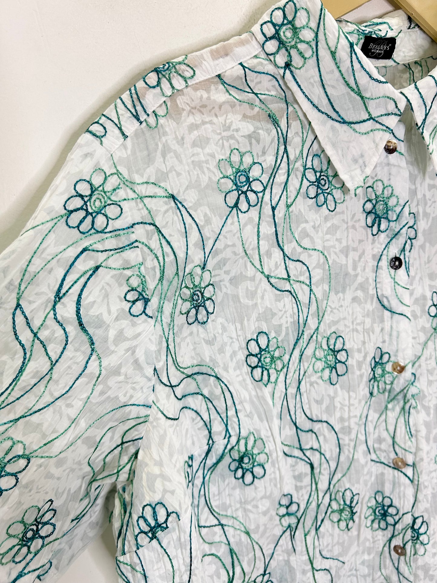 Embroidered Shirt: Chest- 50”