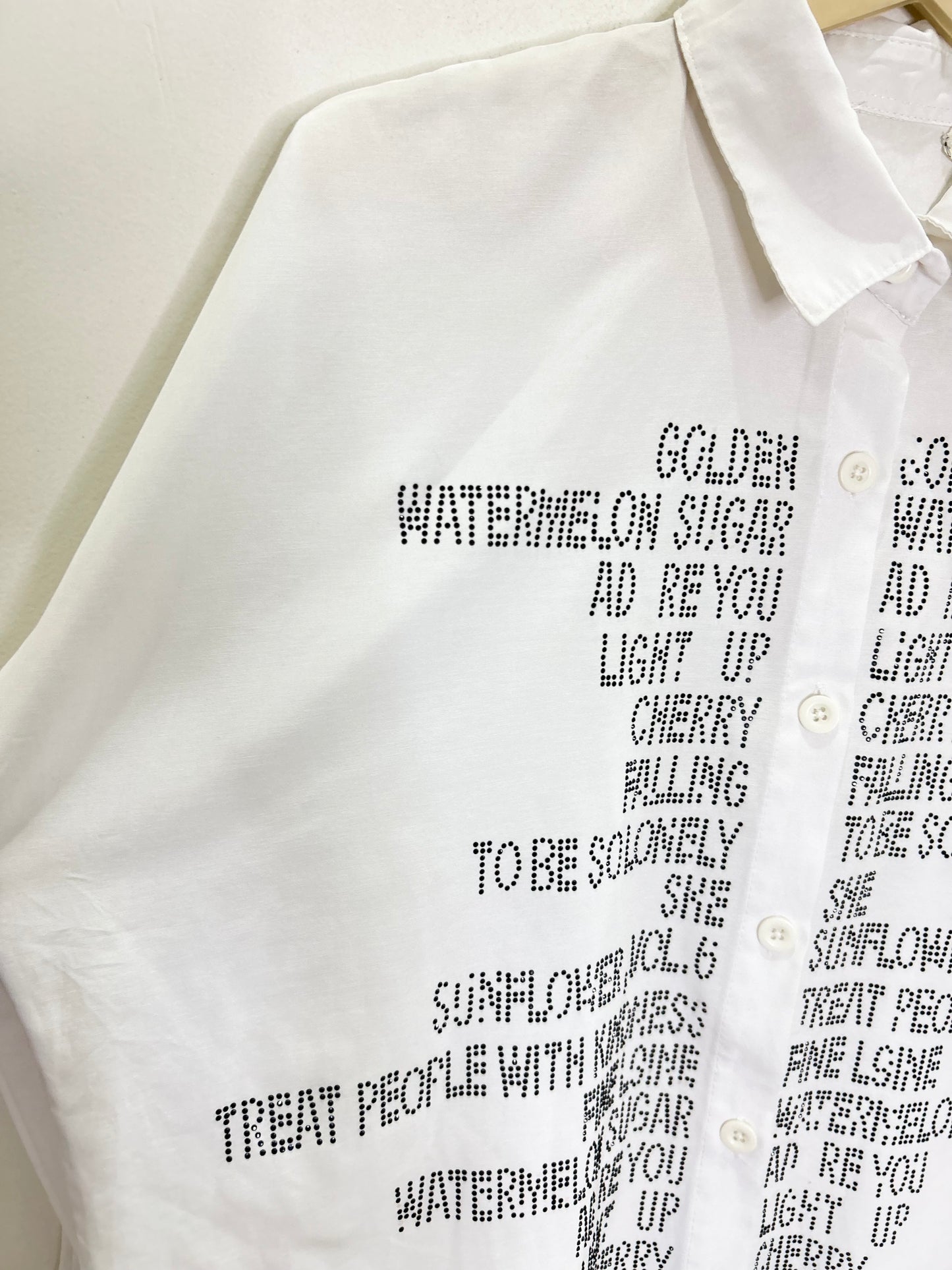 White Embellished Shirt