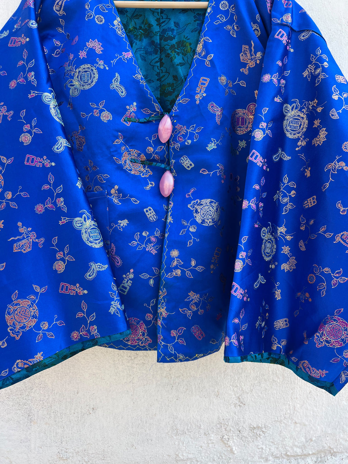 Blue Vintage Jacket: 44”