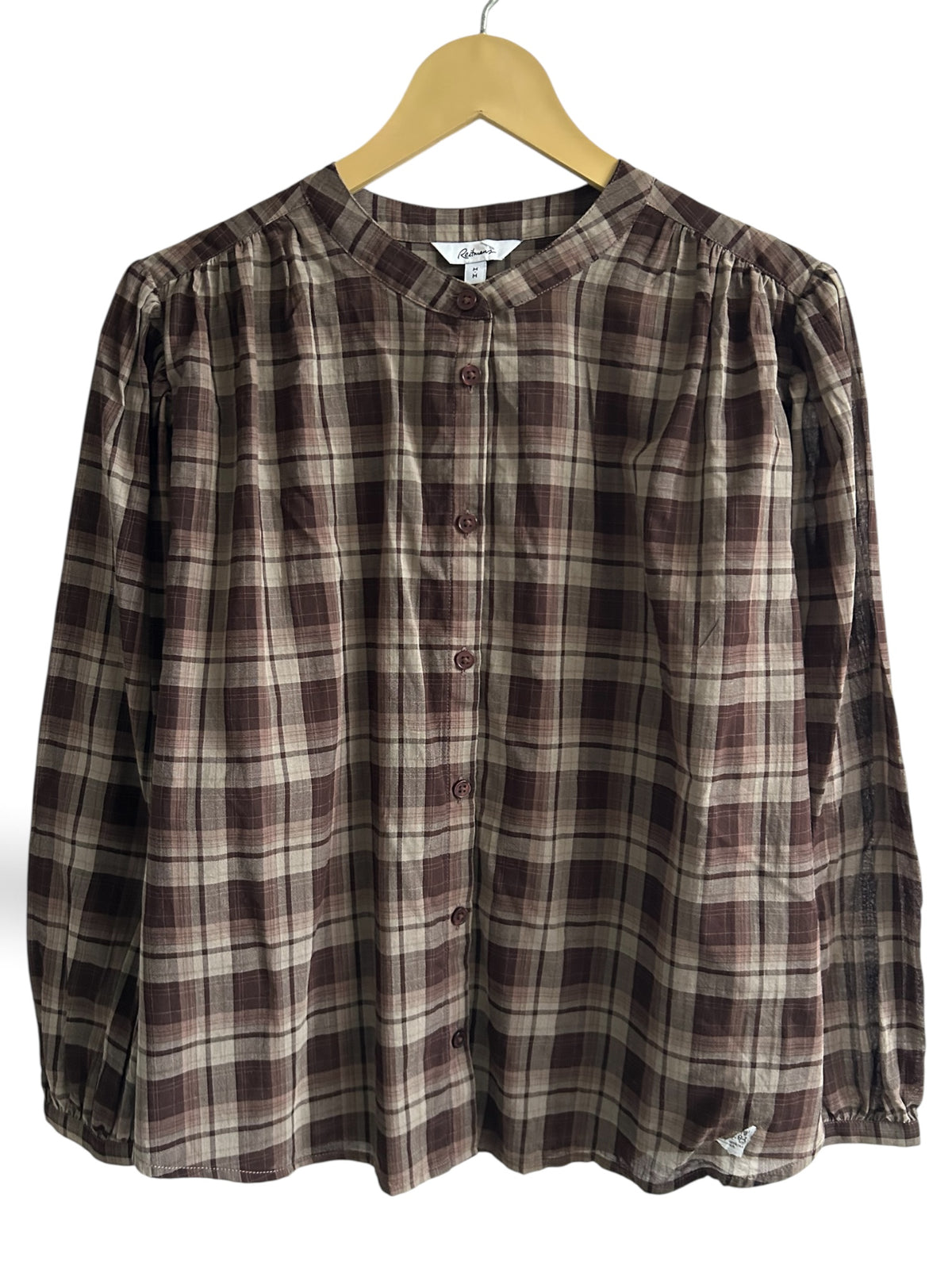 Checked Brown Top