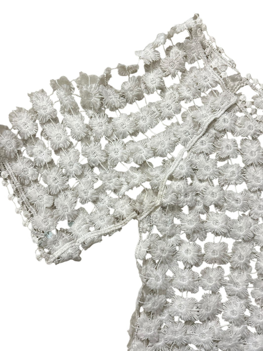 White Crochet Top