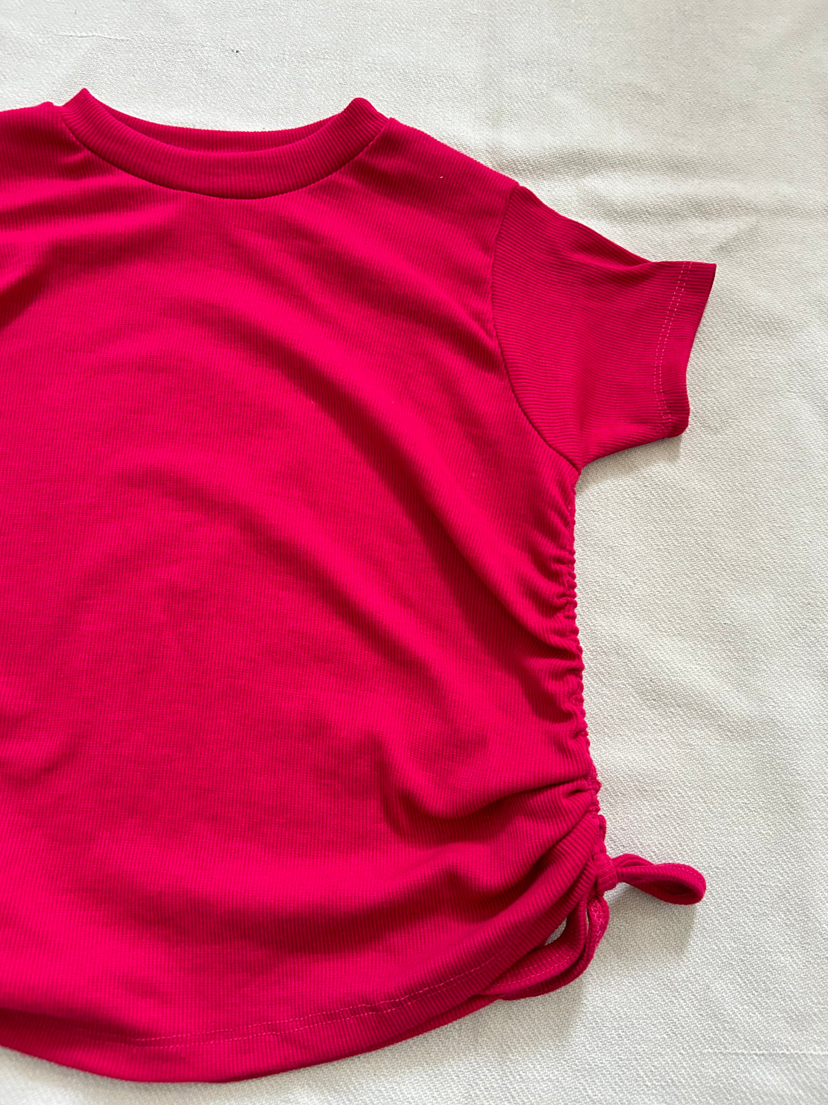 Pink Ribbed Top