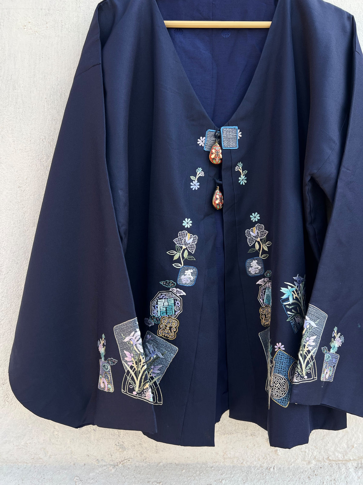 Blue Vintage Jacket: 46”