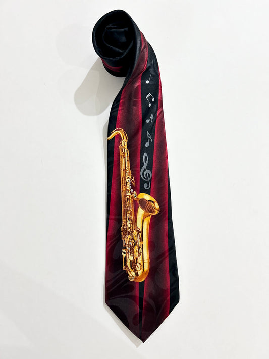 Steven Harris Saxophone Burst Necktie Mens Tie by Steven