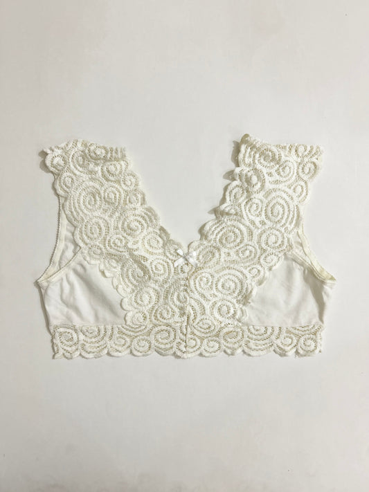 White lace bralette