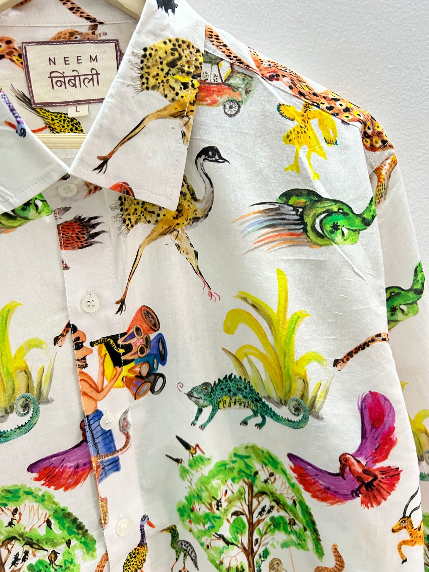 Cotton Maximalist Print Shirt