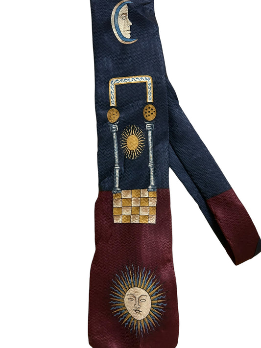 Vintage Sun Moon Tie #1