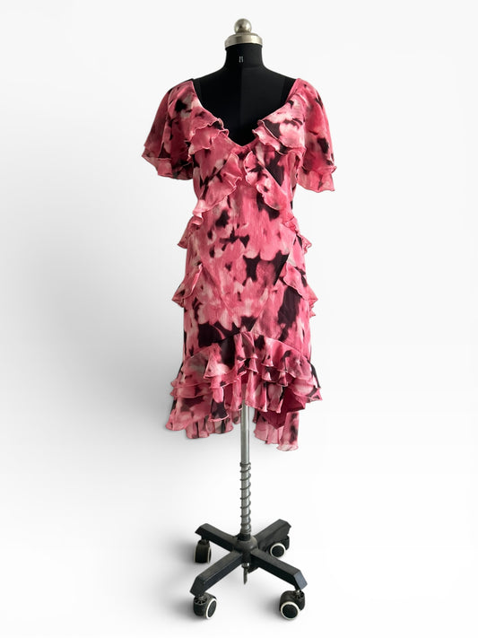 BOOHOO Ruffle Dress