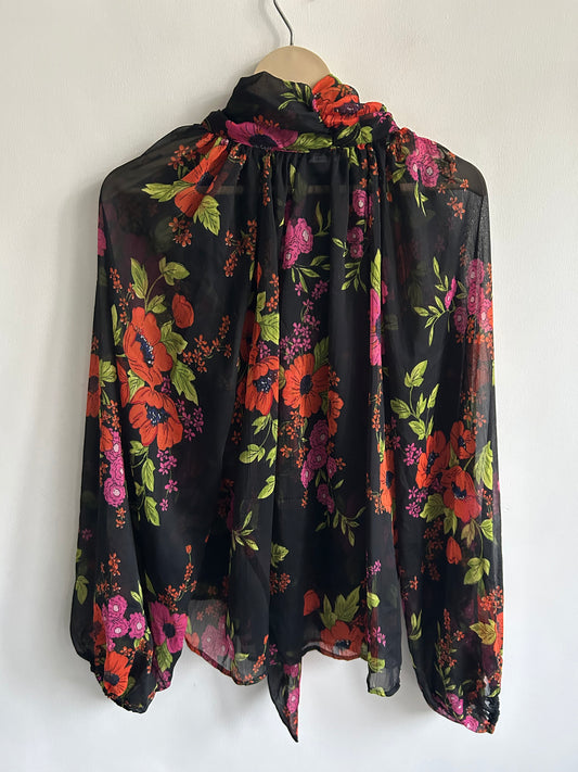 Floral Scarf Top