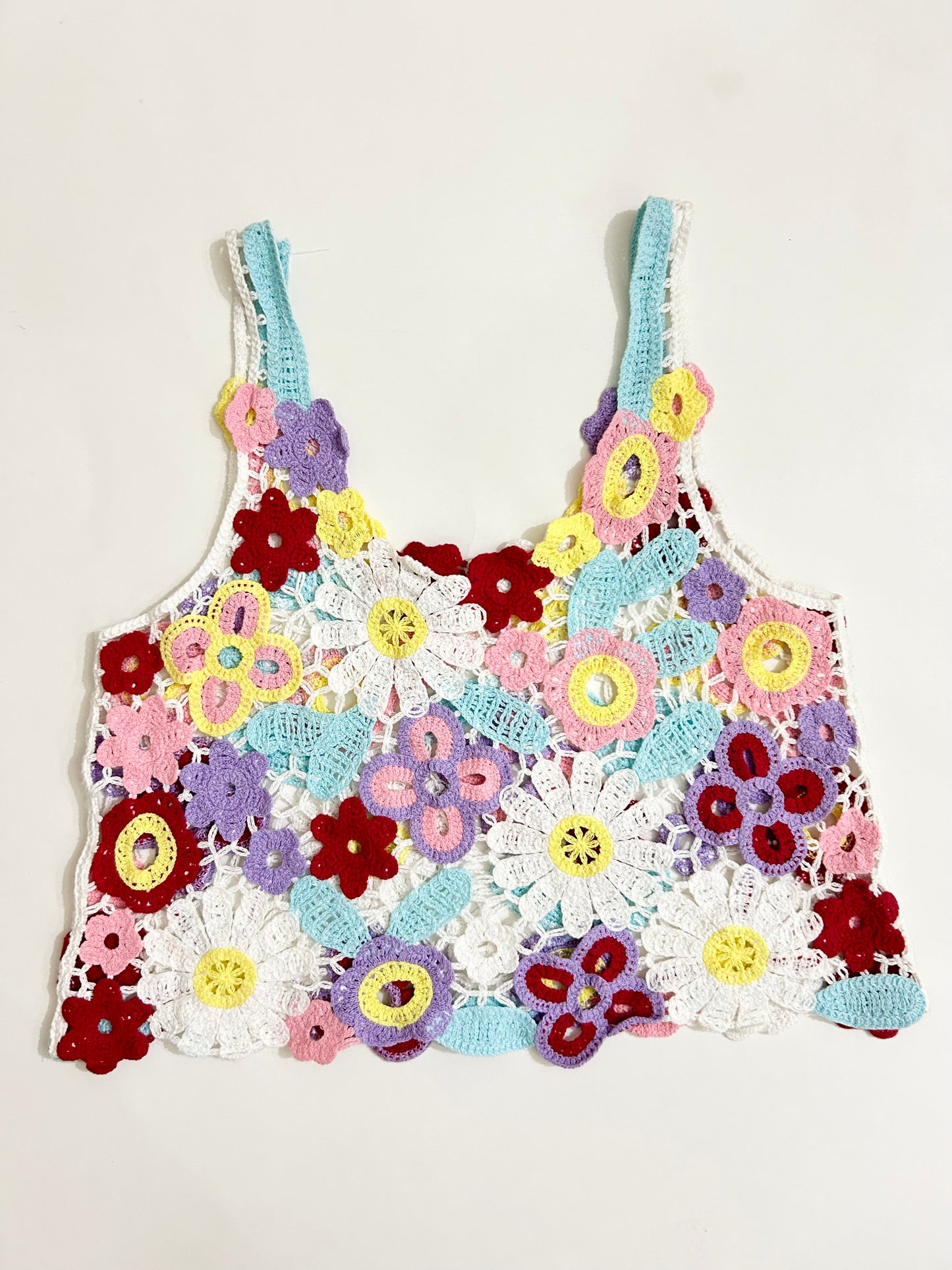 Floral Crochet Tank Top
