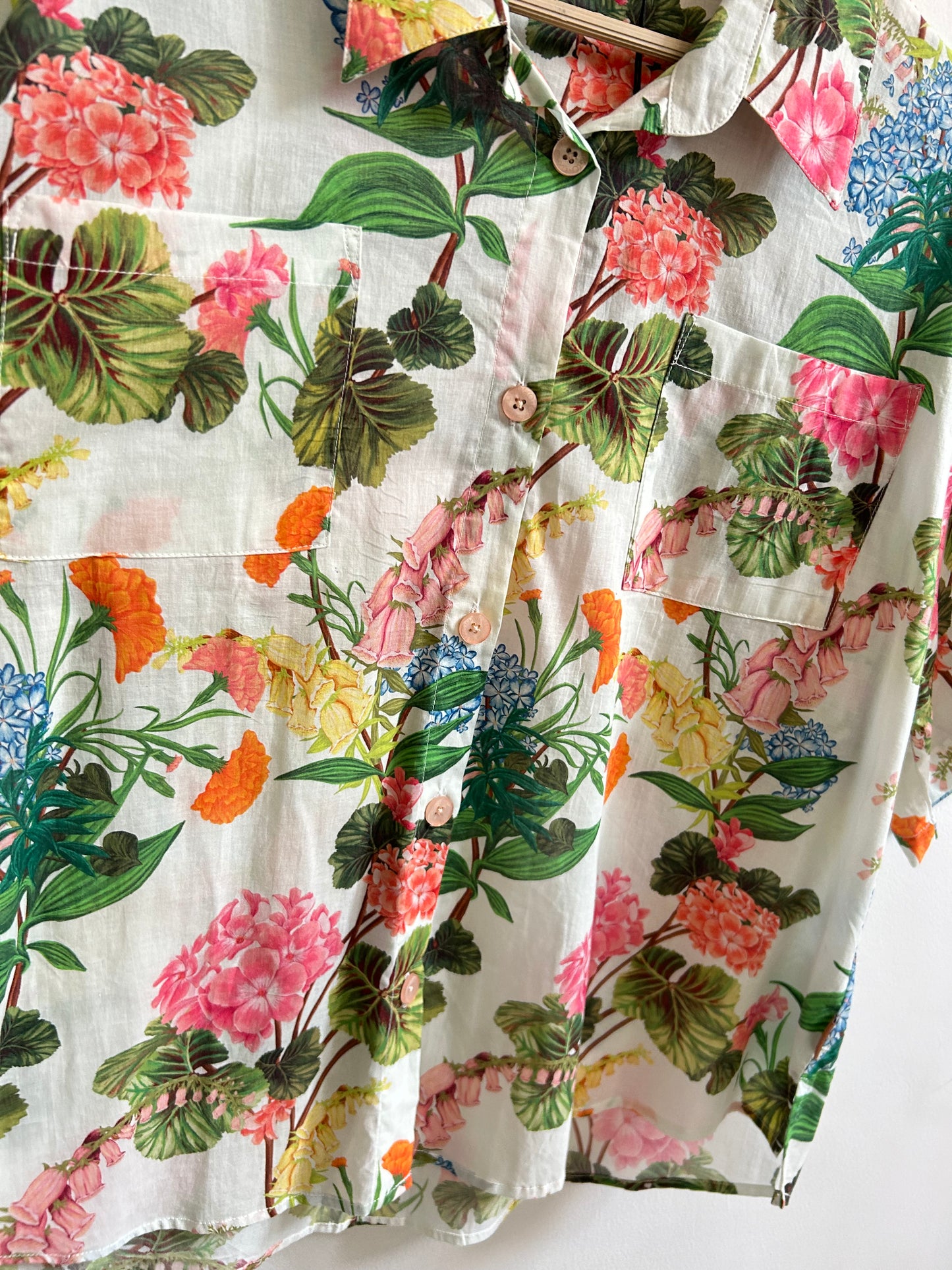 Printed Floral Cotton Shirt