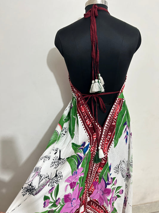 Tropical Handkerchief Dress
