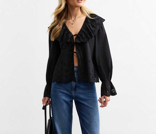 Bishop Cotton Front Knot Top