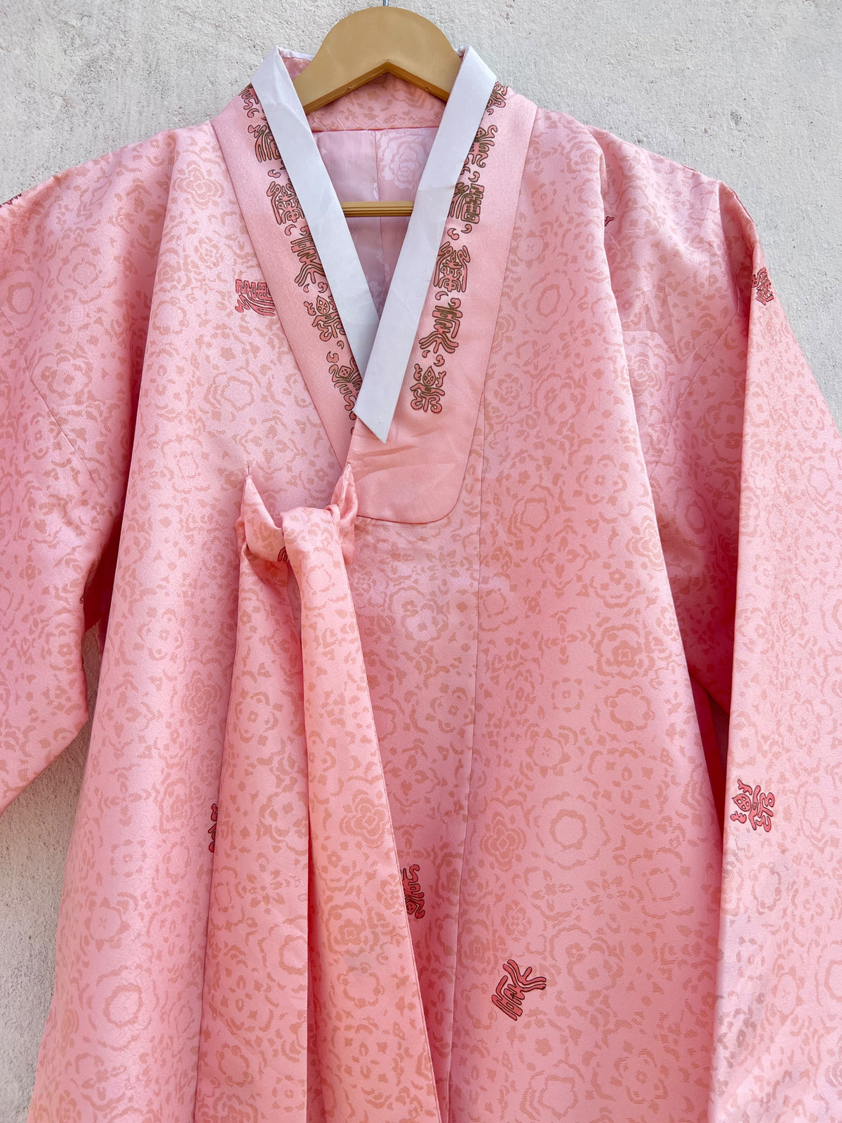 Pink Vintage Hanbok Jacket: 42”