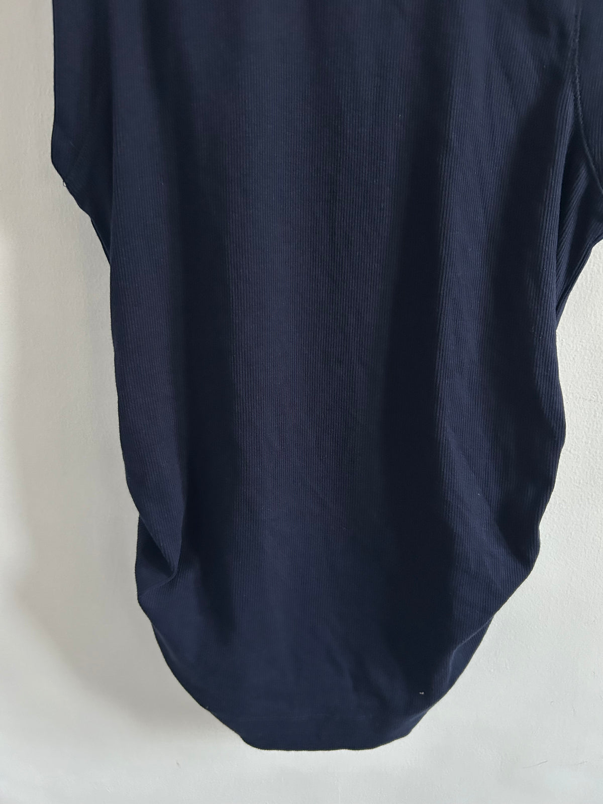 Ribbed Navy Blue Top: 42”
