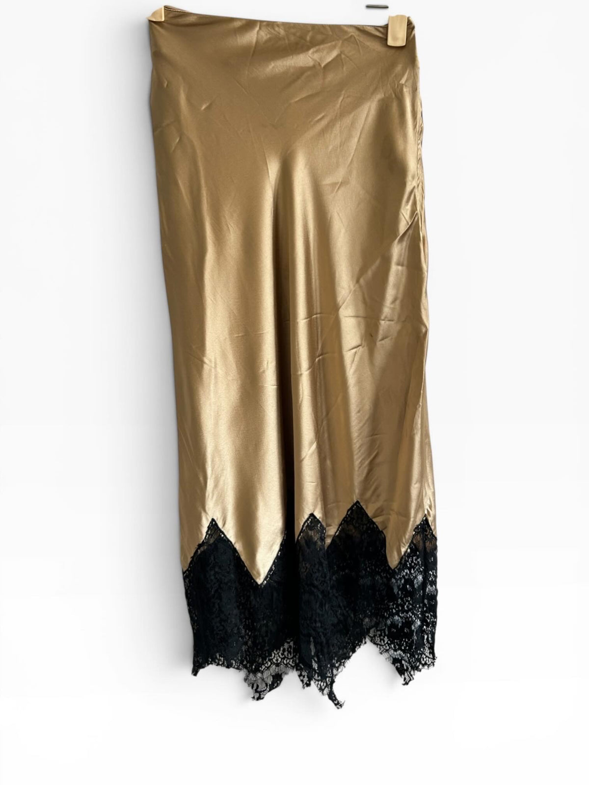 Satin Skirt with lace