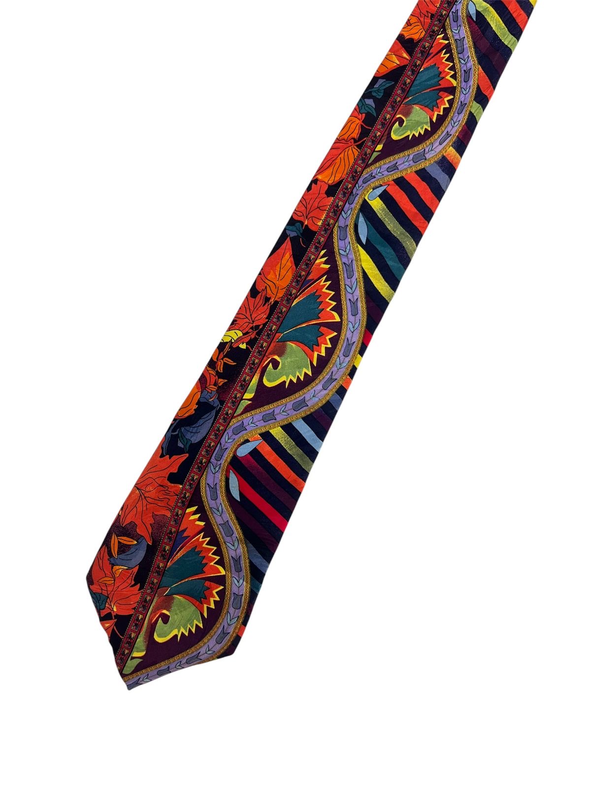 Rush Limbaugh Colorful Maple Leaf Vintage Tie