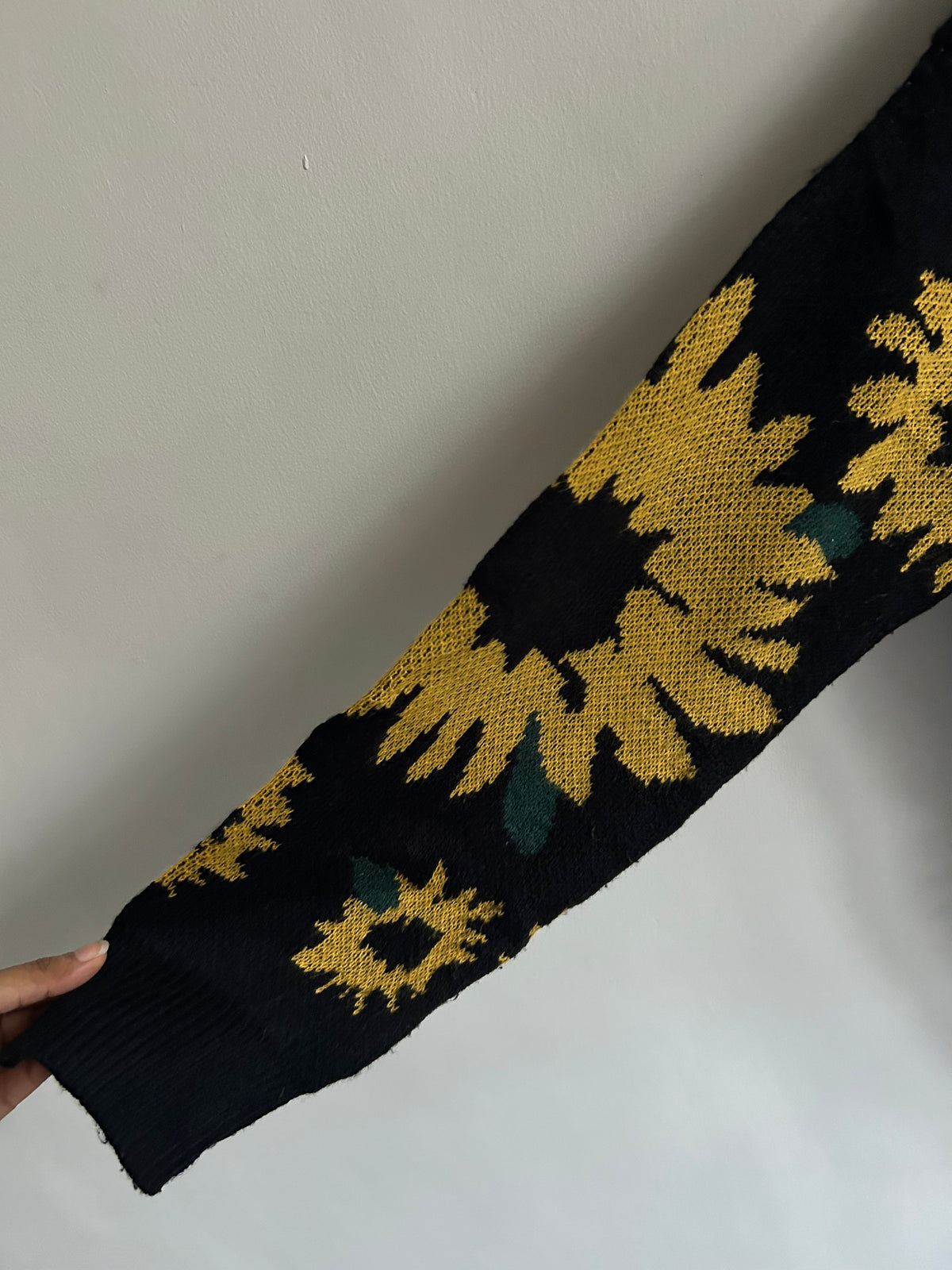 Black Sunflower Sweater