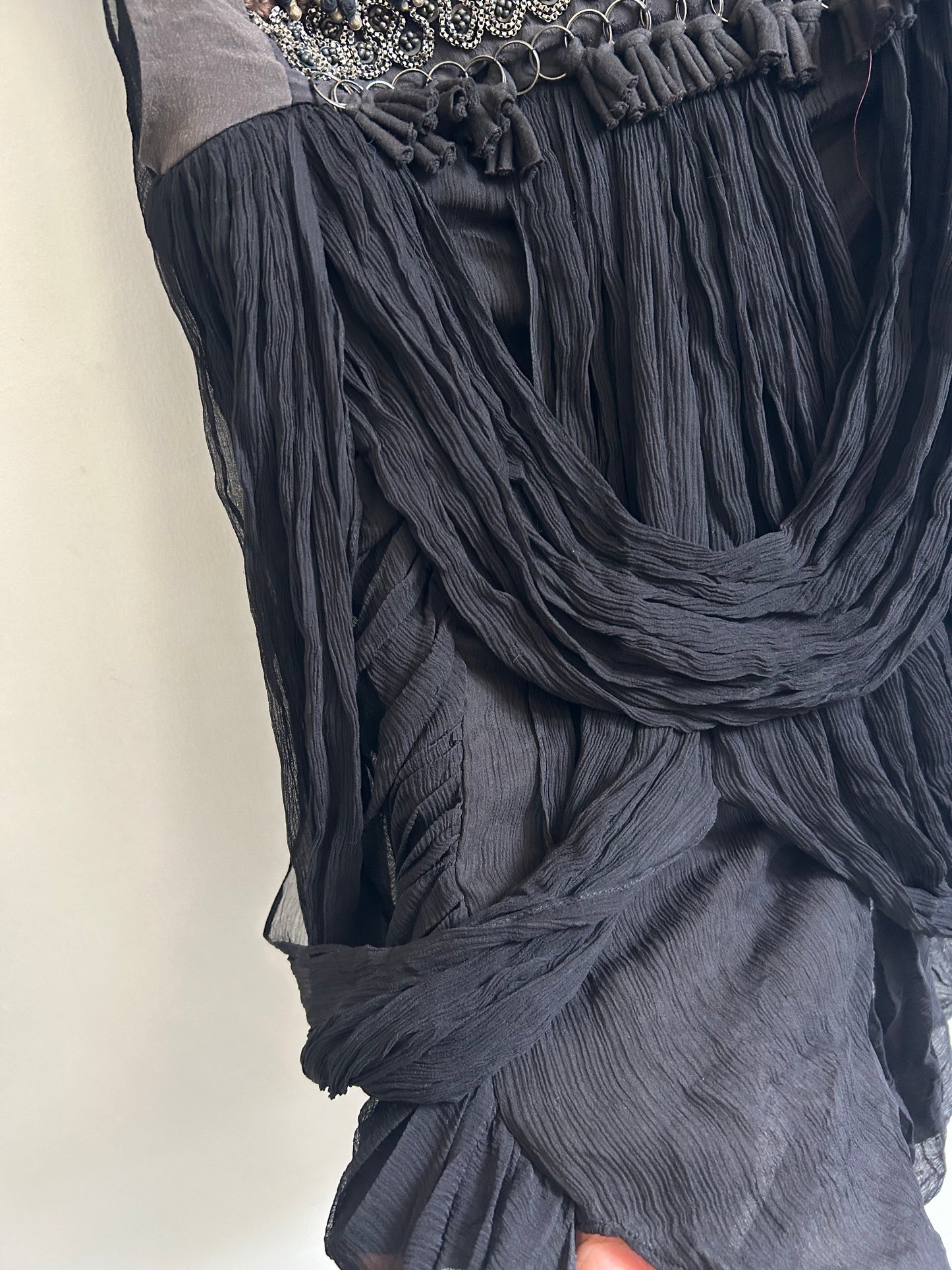Black Draped Top