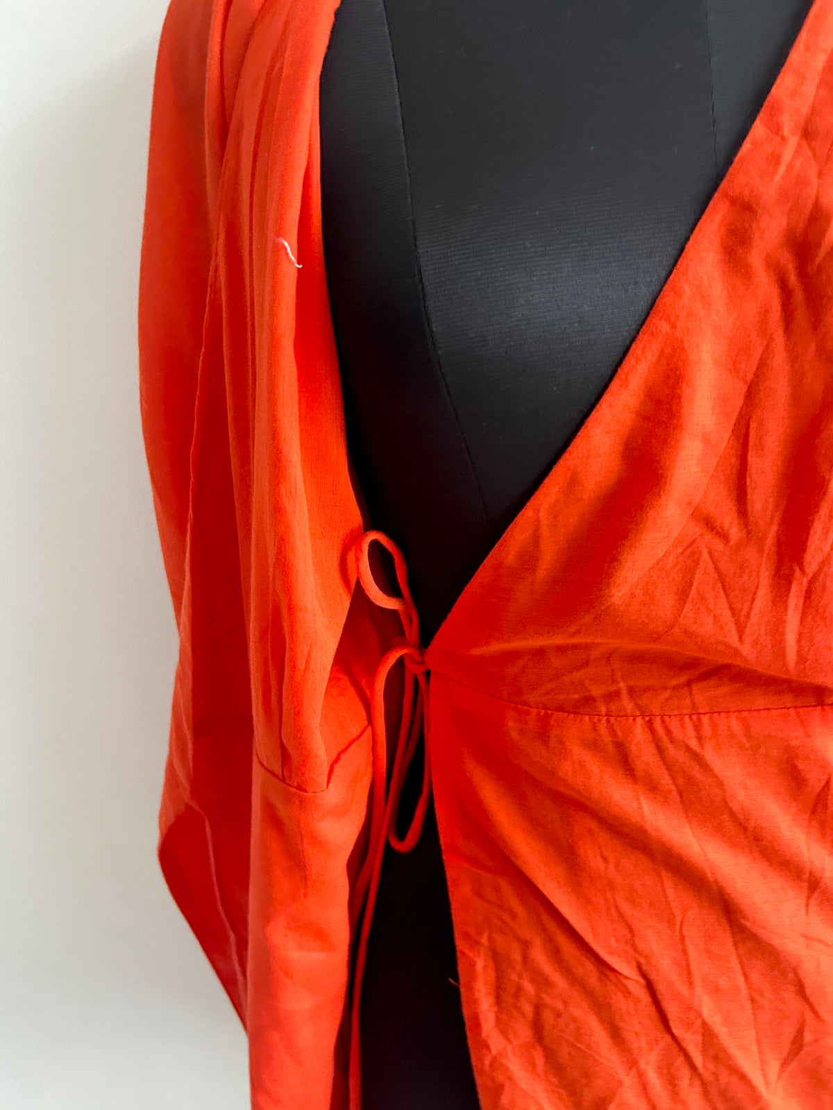 Orange ZARA Wrap Dress