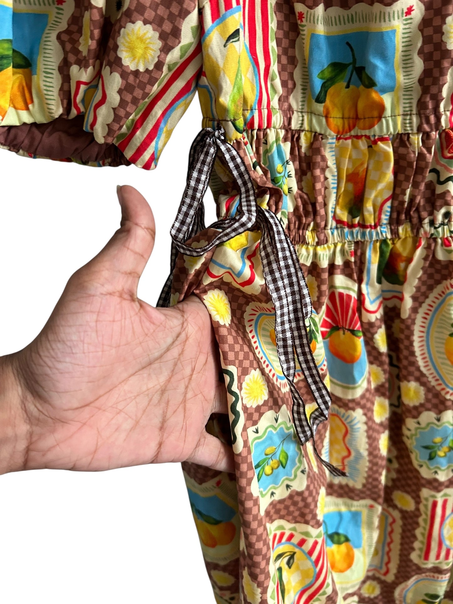 Postcard Print Dress