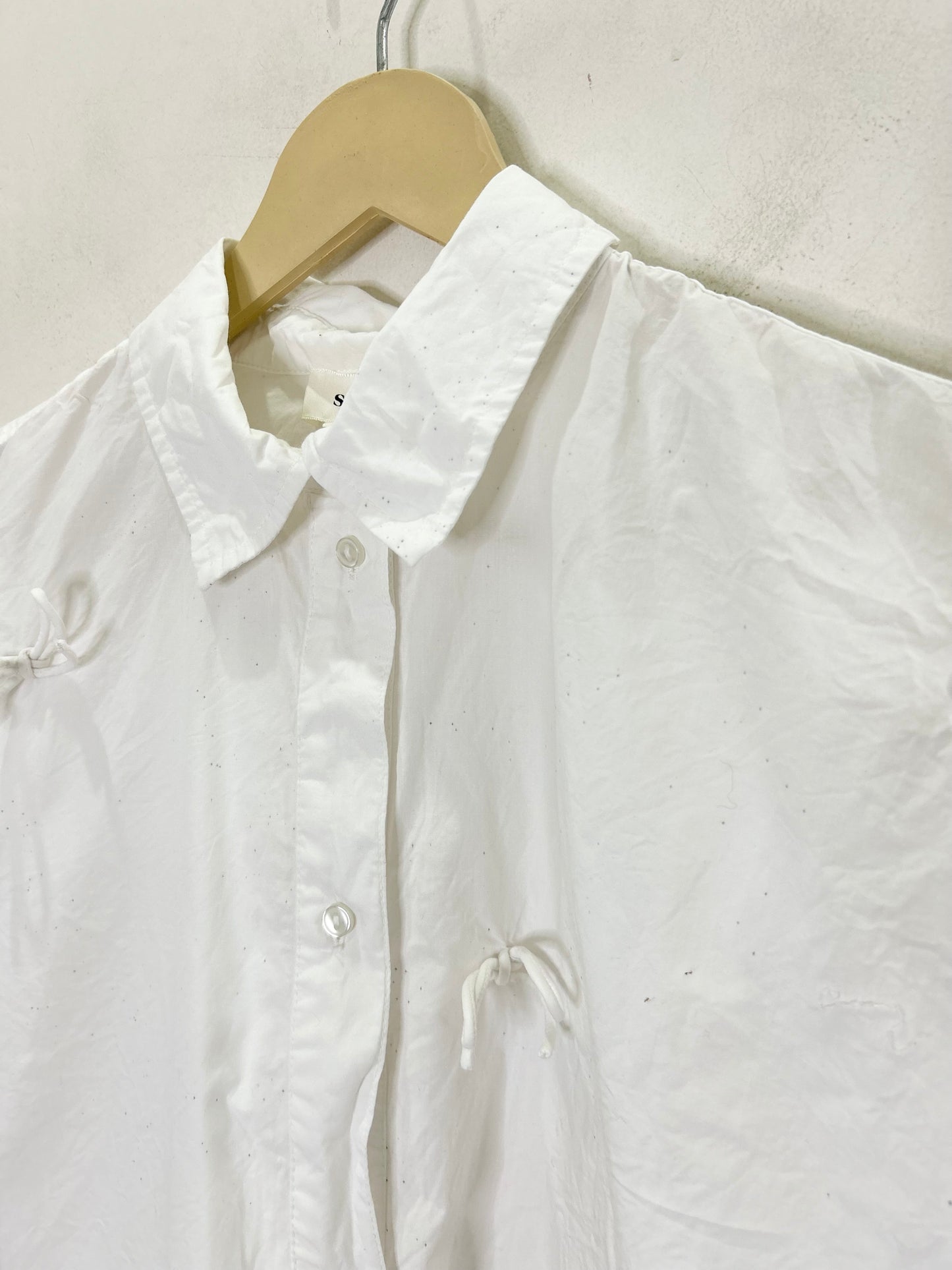 White Cotton Knot Shirt