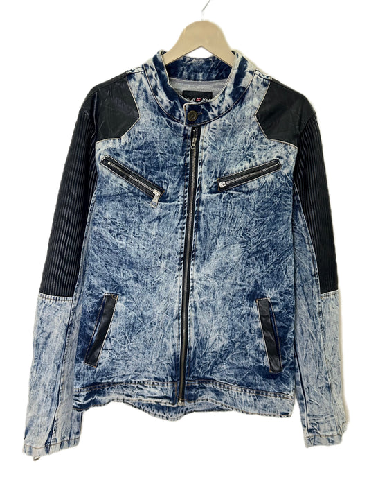 Acid Wash Biker Jacket