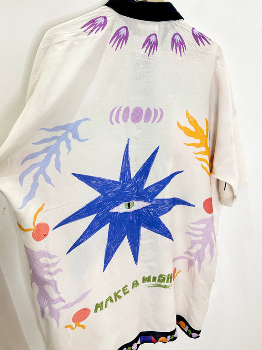 Abstract Print Shirt (with pockets): Chest- 54”