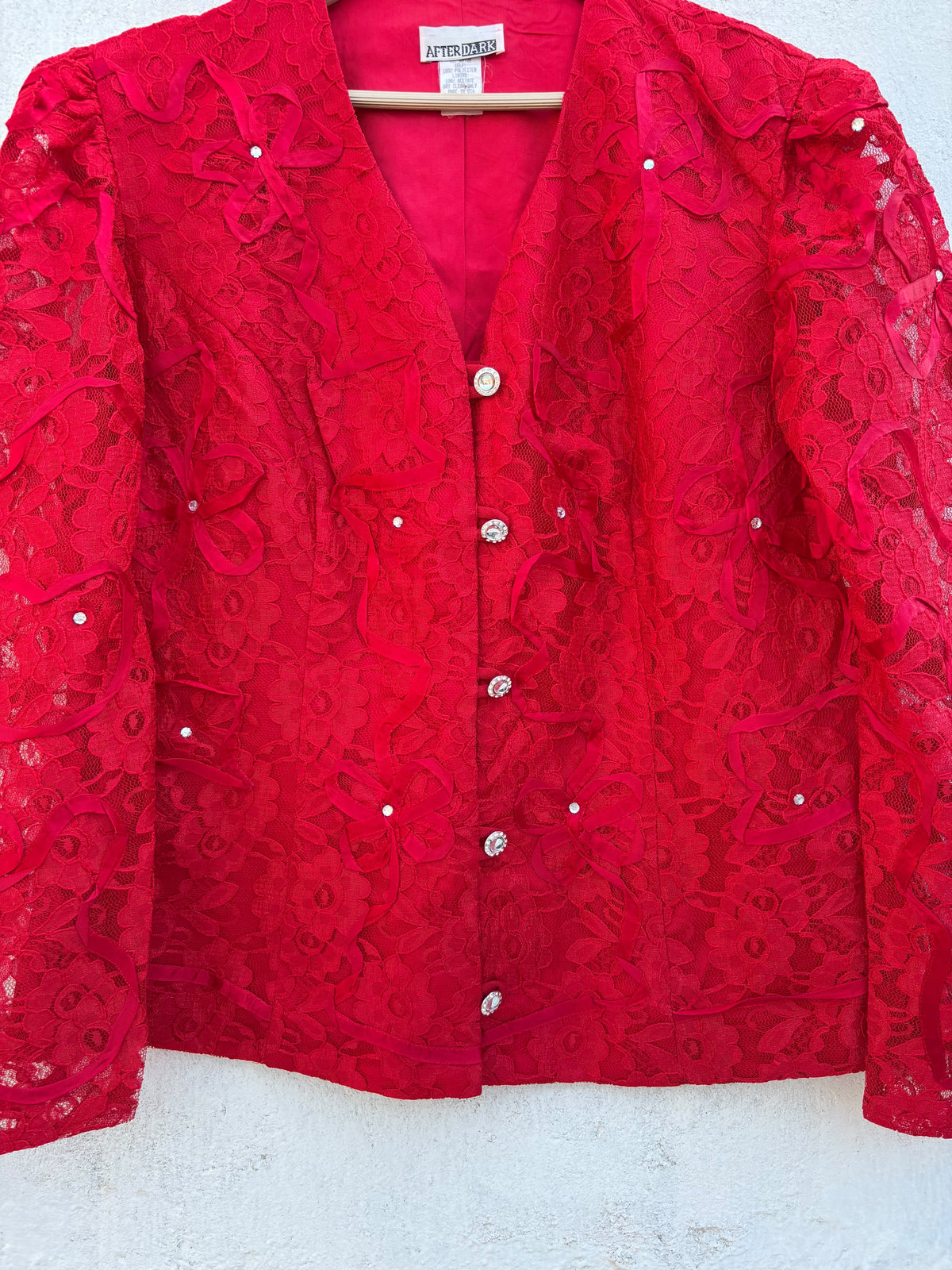 Red Lacy Blazer: 42”