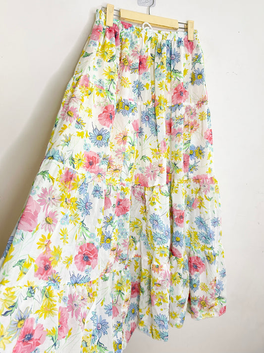 Floral Print Skirt