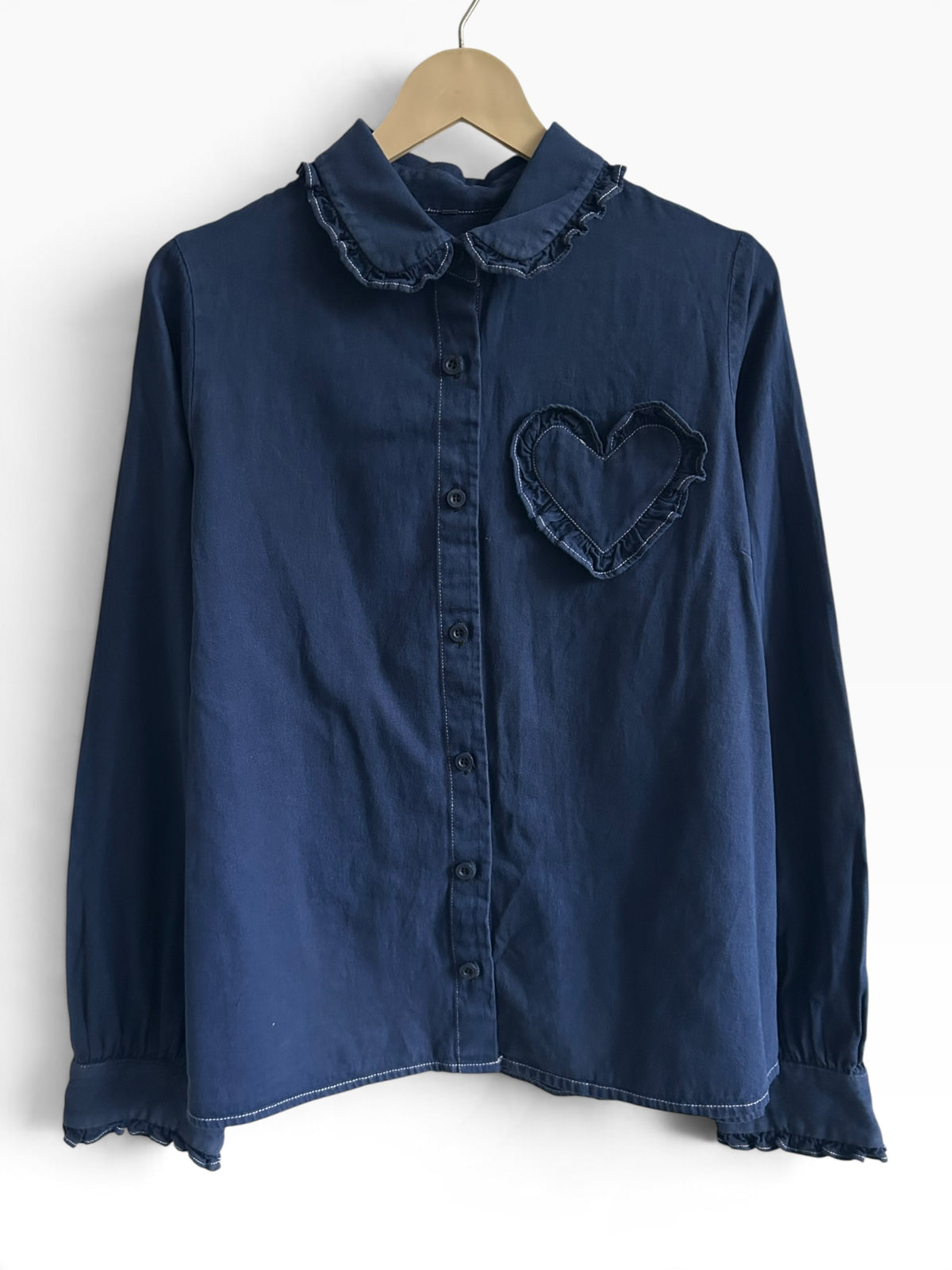 Heart Cotton Shirt: 44”