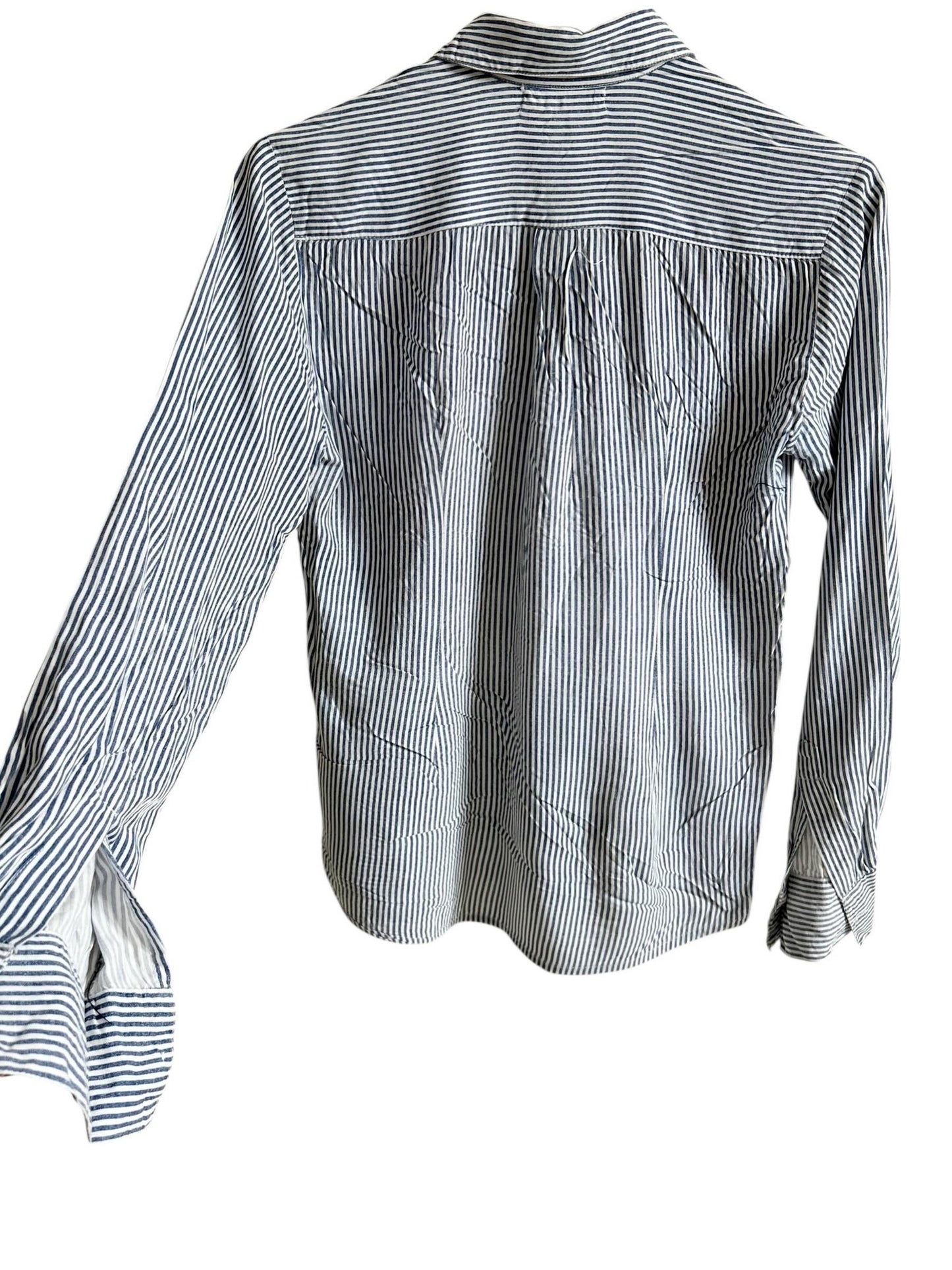 Striped Cotton Embroidered Shirt