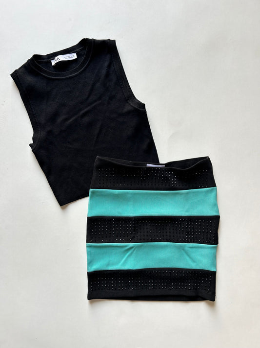 Dual Studded Skirt