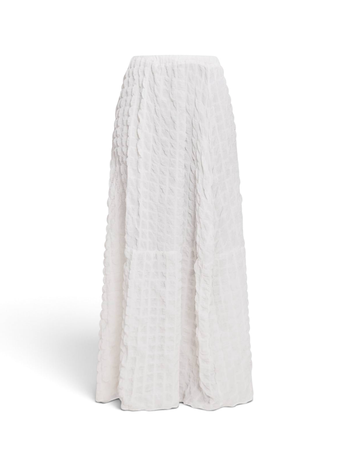 Pretty Little Things Cream Popcorn Skirt with Pocket