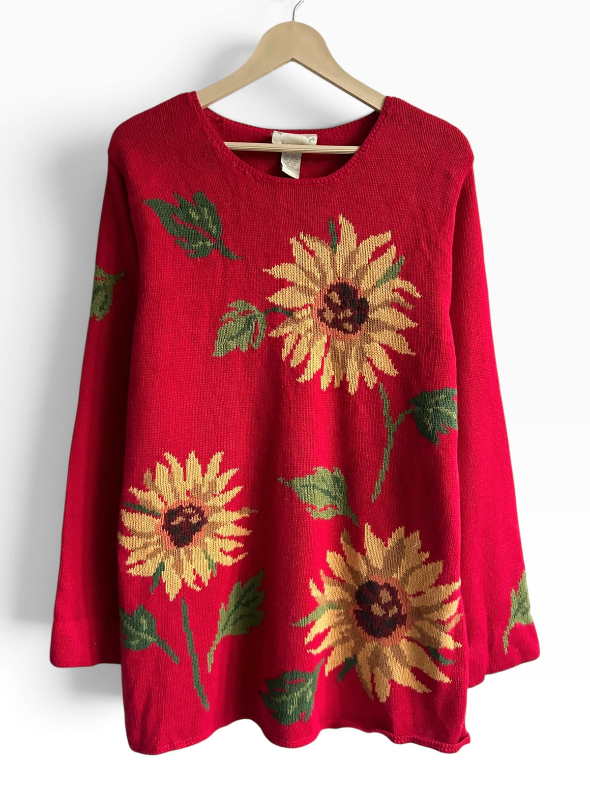 Red Sunflower Sweater