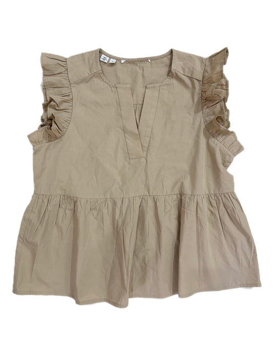 Ruffled Beige Top