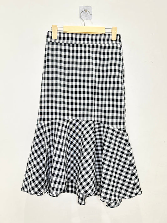 B&W Ruffled Skirt