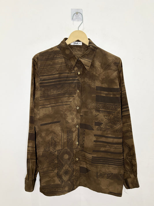 Brown Motif Shirt