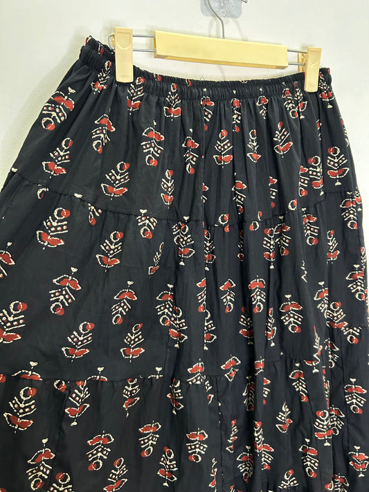 Cotton Floral Ethnic Print Skirt