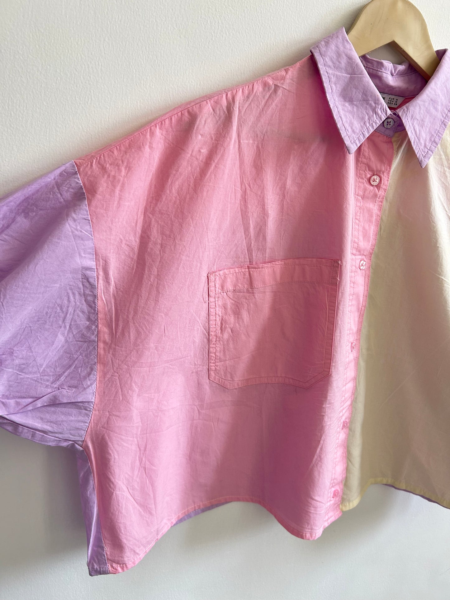 Pastel Color block Shirt