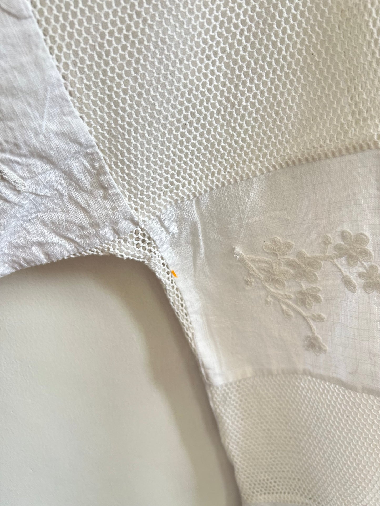 White Embroidered Shrug