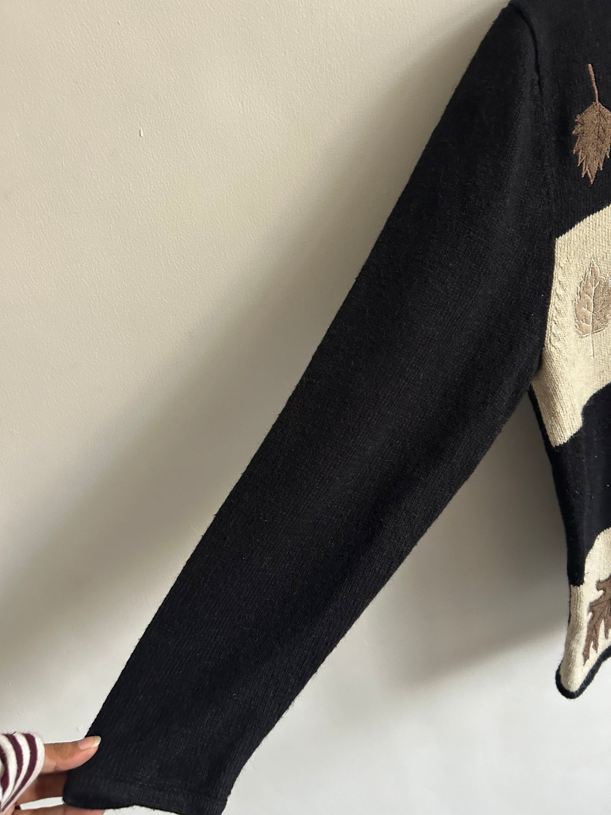Autumn Leaf Patchwork Cardigan
