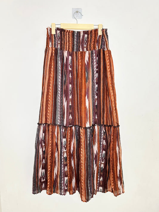 Paisley Print Skirt