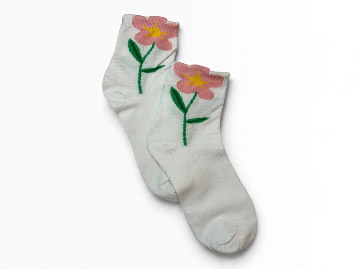 Tulip White Socks