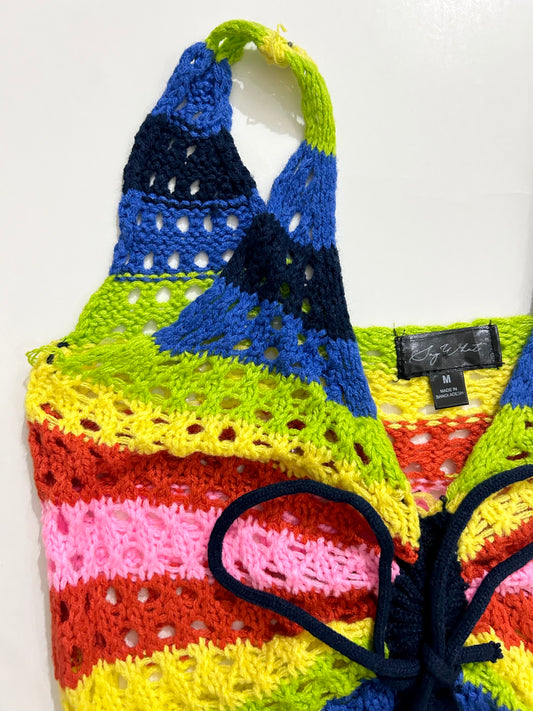 Rainbow Top: Bust- 30” TO 40”