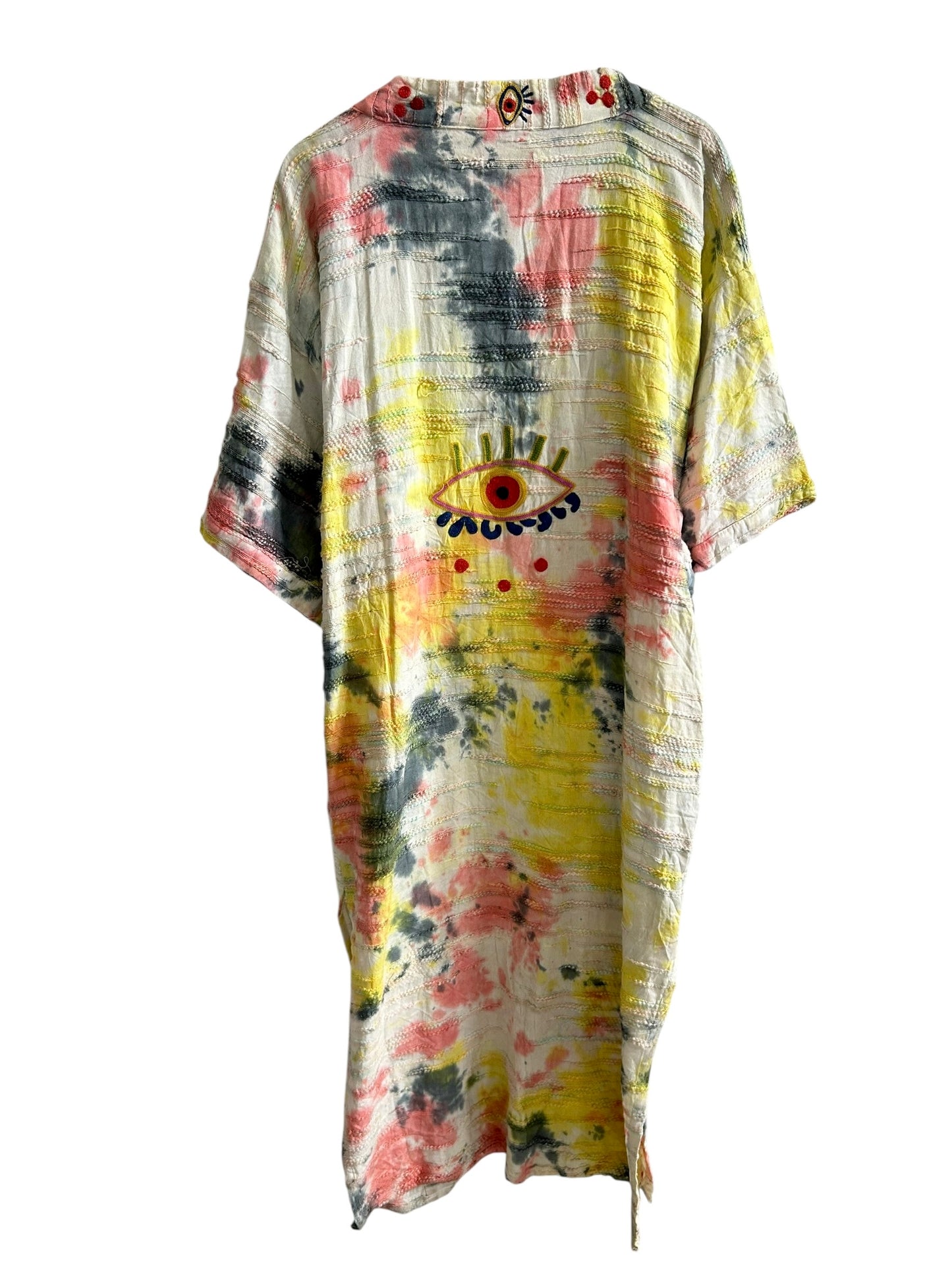Evil Eye Cotton Tie Dye Shrug